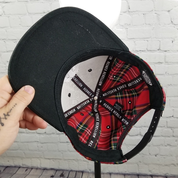 REDNEX REBELLION | tartan plaid snapback cap hat - Picture 7 of 9